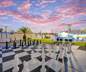 Photo 3 - One of a Kind with Private Pool, Spa, Volleyball, Game Room, Life size Chess