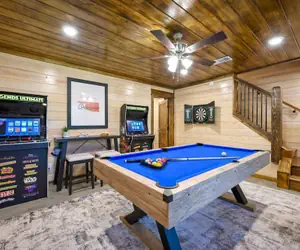 Photo 2 - Family-friendly Broken Bow Cabin w spa Game Room
