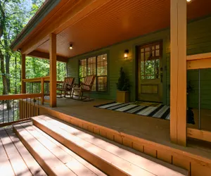 Photo 5 - Private Cabin on 4 acres + Near Attractions + Private Oversized Porch + Hot Tub