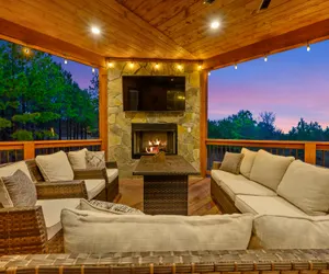 Photo 4 - Best VIEWS in Hochatown + Pool Table  + 2 Decks + 4 King Bedrooms + Bunk Loft