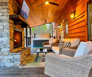Photo 2 - Sunset Views + Close to Attractions + Oversized Deck + Firewood Provided