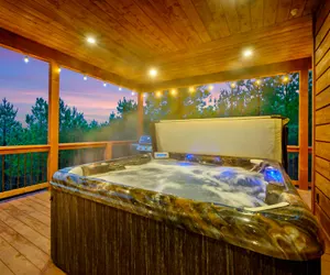 Photo 3 - Best VIEWS in Hochatown + Pool Table  + 2 Decks + 4 King Bedrooms + Bunk Loft