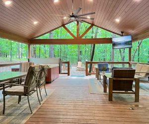 Photo 3 - Private Cabin on 4 acres + Near Attractions + Private Oversized Porch + Hot Tub