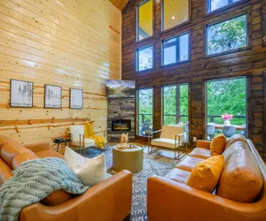 Photo 2 - Sunset Views + Close to Attractions + Oversized Deck + Firewood Provided