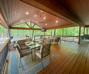 Photo 3 - Private Cabin on 4 acres + Near Attractions + Private Oversized Porch + Hot Tub