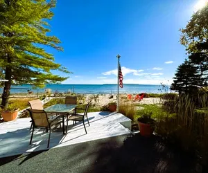 Photo 2 - Lake Huron Beachfront Home~Mackinac Island Views!