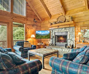 Photo 5 - Juve' Cabin by Carolina Properties - Fire Pit, Big Views, Mirror Lake Access!