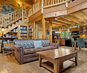 Photo 2 - The Enchanted -Fire Pit, Private, Lovely Log Home!