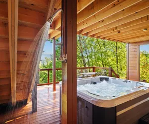 Photo 5 - Psalm 2705 Cabin with Relaxing Private Hot Tub and Magnificent Views of the Smoky Mountains