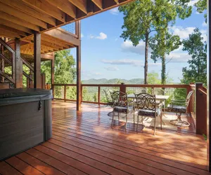 Photo 4 - Psalm 2705 Cabin with Relaxing Private Hot Tub and Magnificent Views of the Smoky Mountains