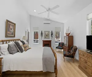 Photo 3 - Big Bear Home features Private Entrance and Patio with Fire Pit