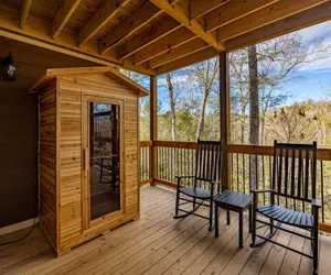 Photo 5 - Mountain Sunrise Pool Chalet with Game Room