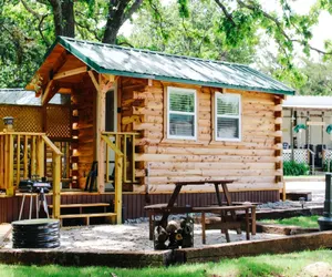 Photo 2 - #4 - Amish Log Camping Cabin Walk to the Water