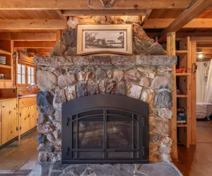 Photo 3 - Authentic & Stylish Cabin Stone Fireplace