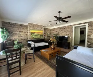 Photo 4 - Two bedroom House with fenced in yard, covered patio area, located at the Joplin Inn at the entrance to Mountain Harbor, just 1 1/2 miles from Lake Ouachita. by RedAwning