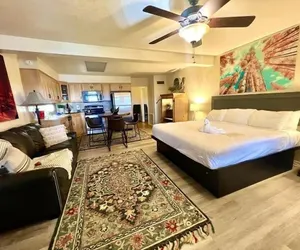 Photo 2 - SU15, Spacious studio with full kitchen, dining table and rock patio overlooking Lake Ouachita. by RedAwning