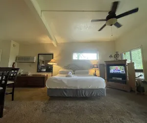 Photo 5 - Lake view King Studio with full kitchen, deck overlooking Lake Ouachita, king bed and queen sleeper sofa by RedAwning