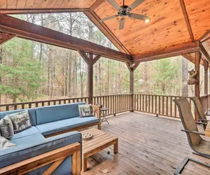 Photo 2 - Expansive Broken Bow Cabin w/ Hot Tub & Playset!