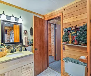 Photo 4 - Cozy Manistique Cabin w/ Deck, Grill & Fire Pit!