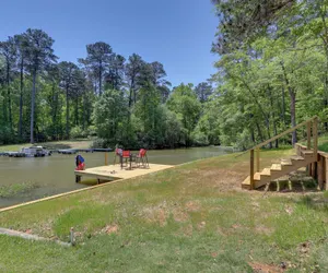 Photo 5 - Waterfront Lake Sinclair Home: Dock + Grill!