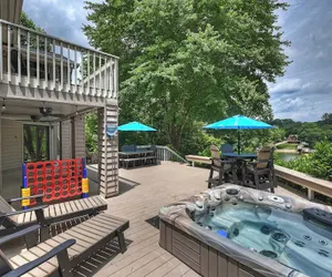 Photo 2 - Lakefront w/ Private Dock + Hot Tub Pontoon Rental Butler Bliss by Avantstay