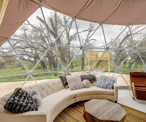 Photo 2 - Unique Hill Country Glamping Dome w/ Fire Pit