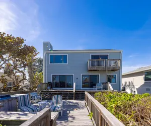 Photo 2 - Large Beachfront Deck on Car Free Beach - 5747 S Atlantic