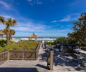 Photo 5 - Large Beachfront Deck on Car Free Beach - 5747 S Atlantic