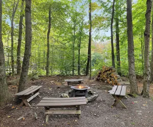 Photo 3 - Moshannon Tree-lined Pocono Retreat w/ Hot Tub, Firepit & Pool Table