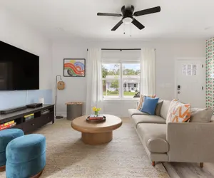 Photo 5 - Blue Hour Playfully Designed Beach Home w Hot Tub Fire Pit Game Room