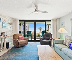 Photo 2 - Steps to Paradise: Ground-floor 2br/2ba Beachfront Condo, Sleeps 8, Gulf Views!