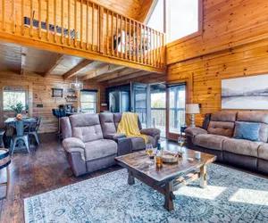 Photo 5 - Cozy Cabin Hot Tub Balcony Golf Simulator Near Pigeon Forge Smoky Mountain Group Retreat Mountains Are Calling by Avantstay