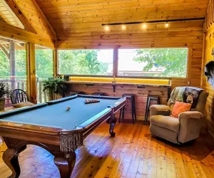 Photo 2 - Cozy Cabin w Game Room hot tub Creek