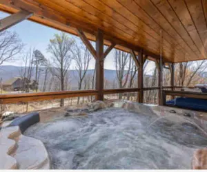 Photo 2 - Lux Cabin Smoky Mtn View Dog Friendly Hot Tub