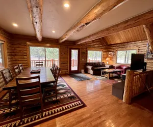 Photo 4 - Log cabin with fireplace, minutes from skiing, snowmobiling, xc ski, and more!