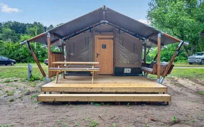 Riverfront Camping with Comfort | Luxury Tent Near Virginia Tech
