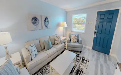 Venus 111 is a Ground Floor 2 BR on Okaloosa Island steps from the pool