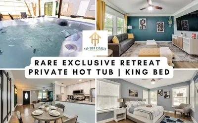 Rare Exclusive Retreat |Private Hot Tub | King Bed