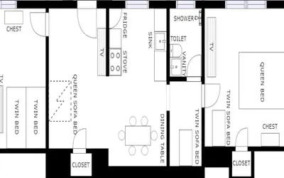 TWO Bedroom Apartment