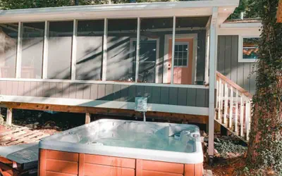 Two Lakefront Cabins Next Door