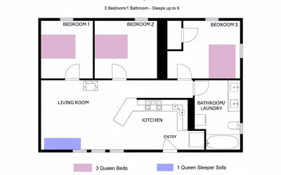 Photo 3 - 3 Bedroom suite with fireplace close to ski resort