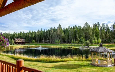 Photo 2 - Perfect log cabin with fireplace near skiing, snowmobiling, and more!