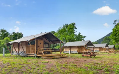 Photo 3 - Riverfront Camping with Comfort | Luxury Tent Near Virginia Tech