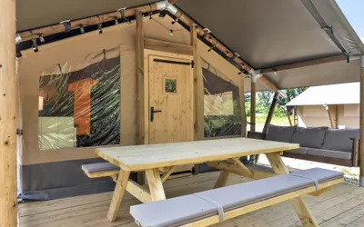 Photo 2 - Riverfront Camping with Comfort | Luxury Tent Near Virginia Tech