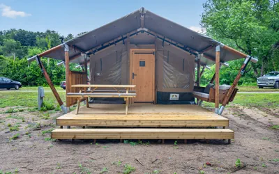 Riverfront Camping with Comfort | Luxury Tent Near Virginia Tech