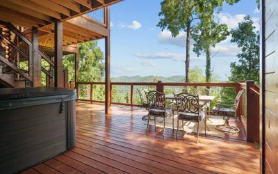 Photo 4 - Psalm 2705 Cabin with Relaxing Private Hot Tub and Magnificent Views of the Smoky Mountains