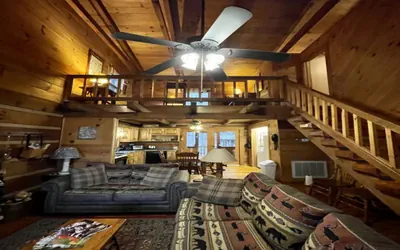 Photo 2 - Leave the stress behind!- private hot tub, pet and motorcycle friendly, let peace and nature surround you!