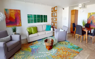 Photo 4 - Artsy 32nd Floor Condo with Modern Furnishings & Gorgeous Ocean Views