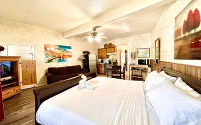 Photo 3 - SU1 - King Studio with king bed, dining area, sleeper sofa and view of Lake Ouachita