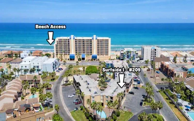 2BR Half Block to Beach, Garage, Heated Pool